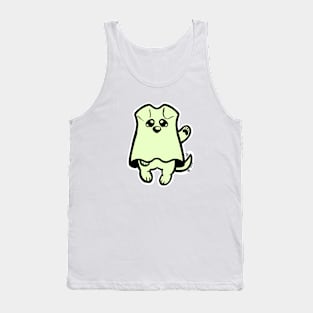 Little Ghost Dog Waves Hi Tank Top